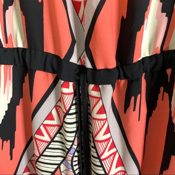 NWT Colorful Retro Geometric Print Maxi Dress Sz X - Picture 9 of 10